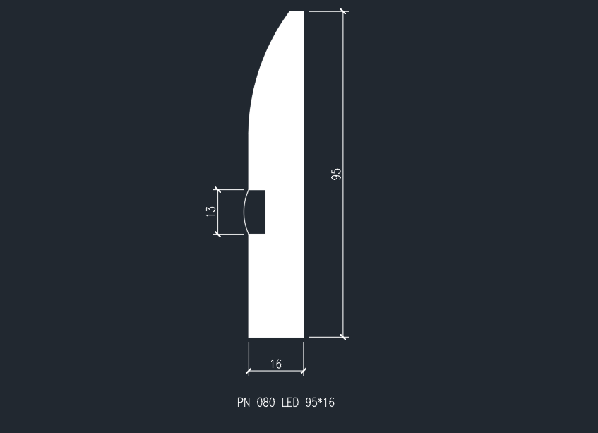картинка Плинтус PN 080 LED