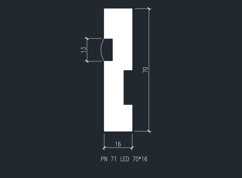 картинка Плинтус PN 021 LED