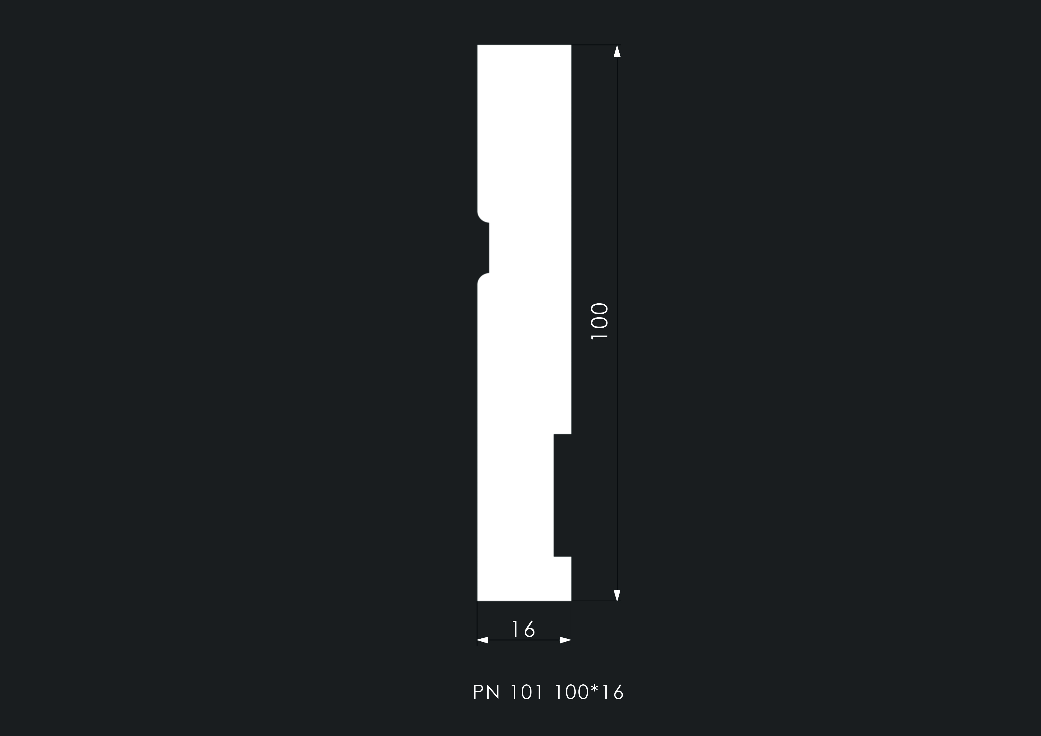 картинка Плинтус PN 101