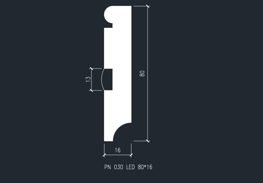 картинка Плинтус PN 030 LED