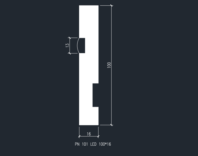 картинка Плинтус PN 101 LED