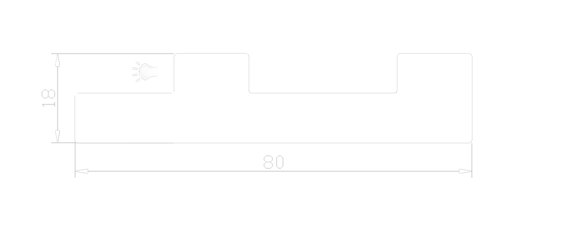 картинка Молдинг M06 LED